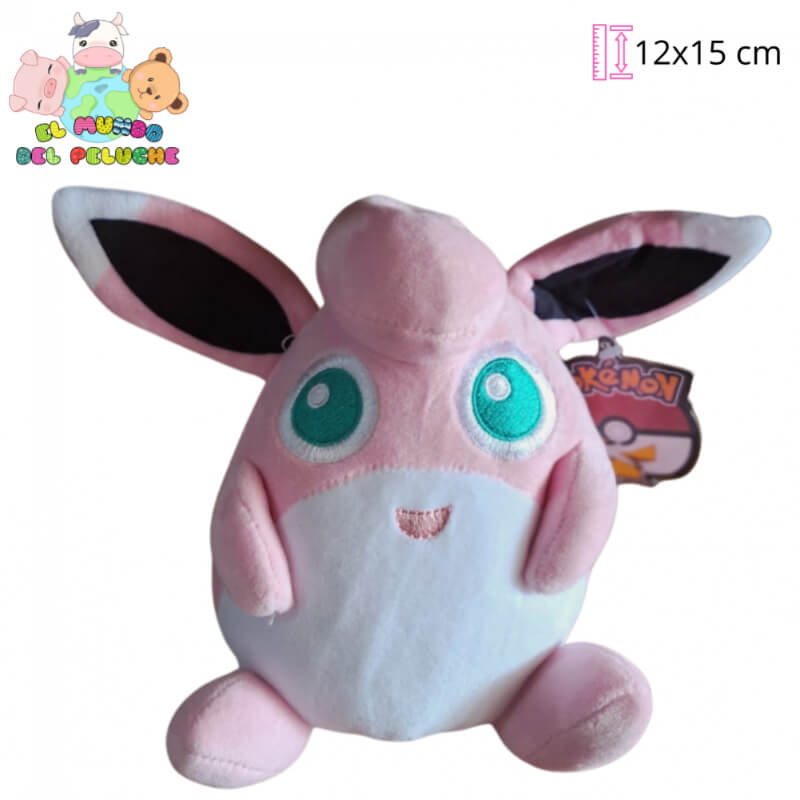 Peluche Pokémon Wigglytuff Importado | Diseño Tierno | 12x15 cm | El Mundo del Peluche