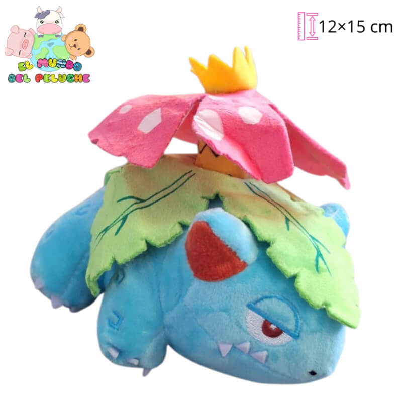 Peluche Venusaur | Pokémon Importación | 12×15 cm | El Mundo del Peluche