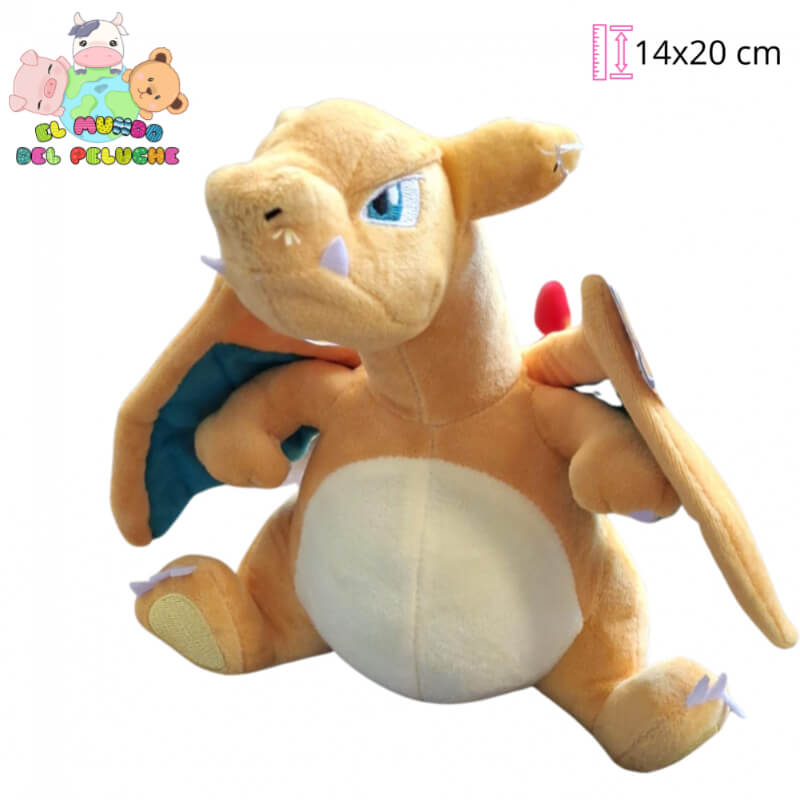 Peluche de Charizard | Personaje con Licencia | 14x20 cm | El Mundo del Peluche