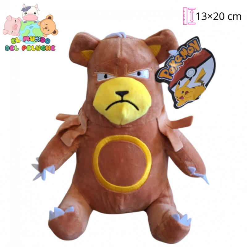 Peluche de Ursaring | Personaje con Licencia | 13×20 cm | El Mundo del Peluche