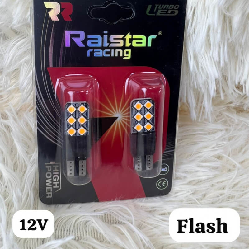 FOCO UÑA AMARILLO FLASH 12V