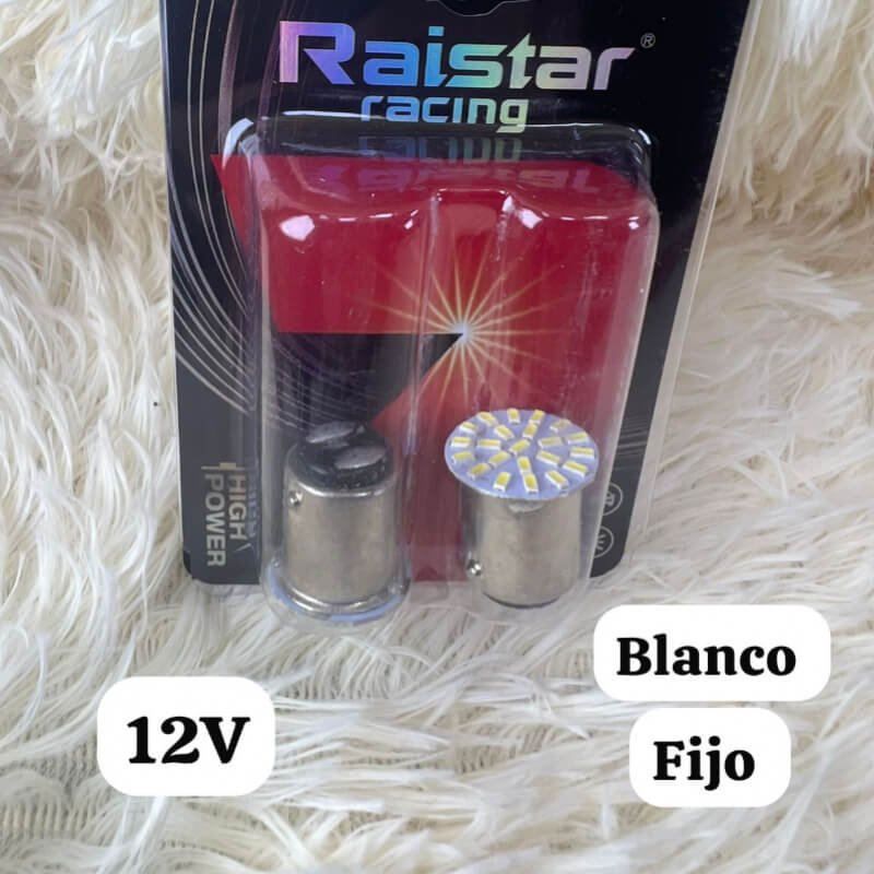FOCO 2PUNTO FIJO BLANCA 12V