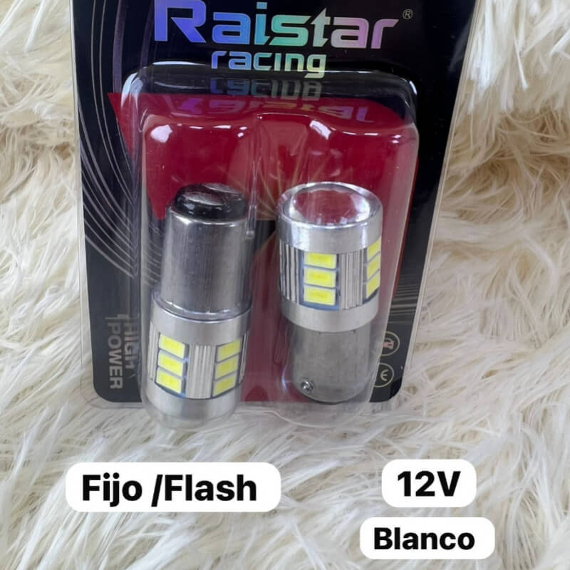 FOCO 2PUNTO FIJO BLANCA 12V