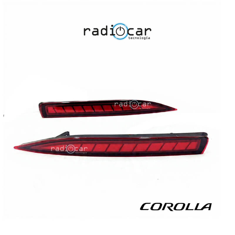 Luz posterior cajuela 3 funciones Toyota Corolla Altis 2019 3 funciones(rojo)