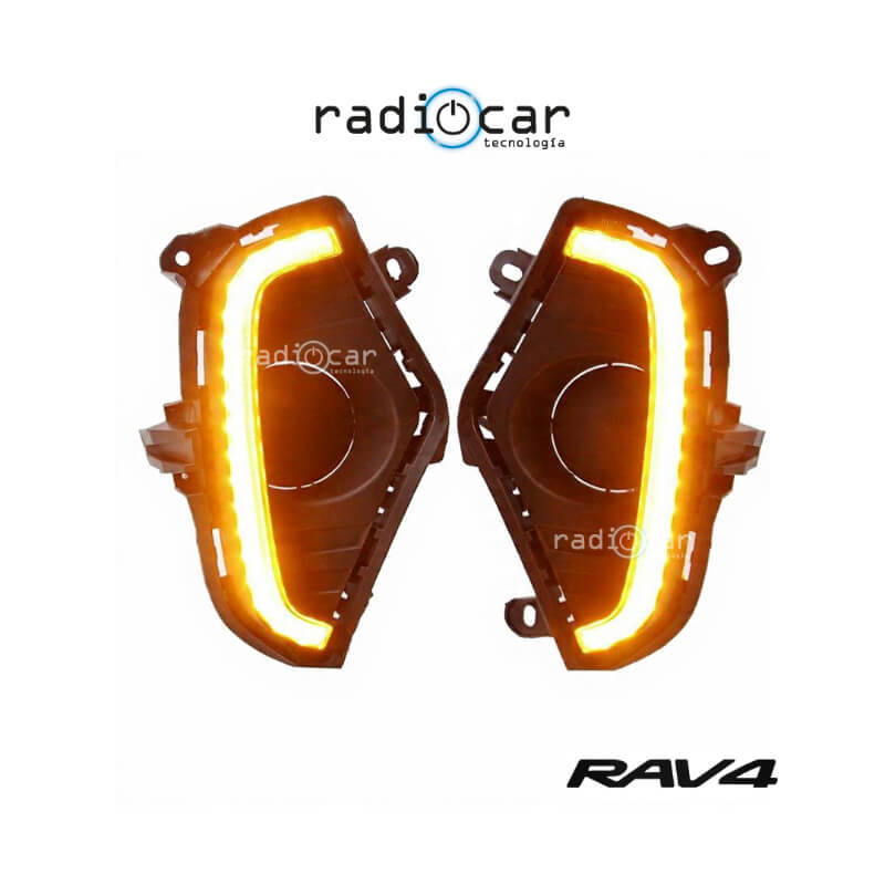 Neblineros + luz diurna + luz direccional Toyota Rav4 2020 on