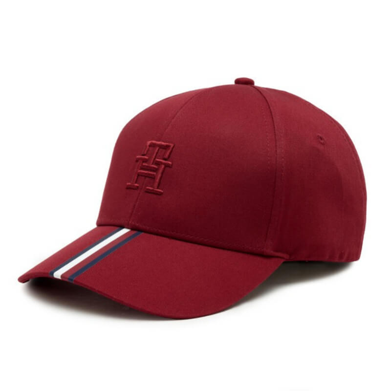 Gorra Tommy Hilfiger Mono Corp Stripe Vino