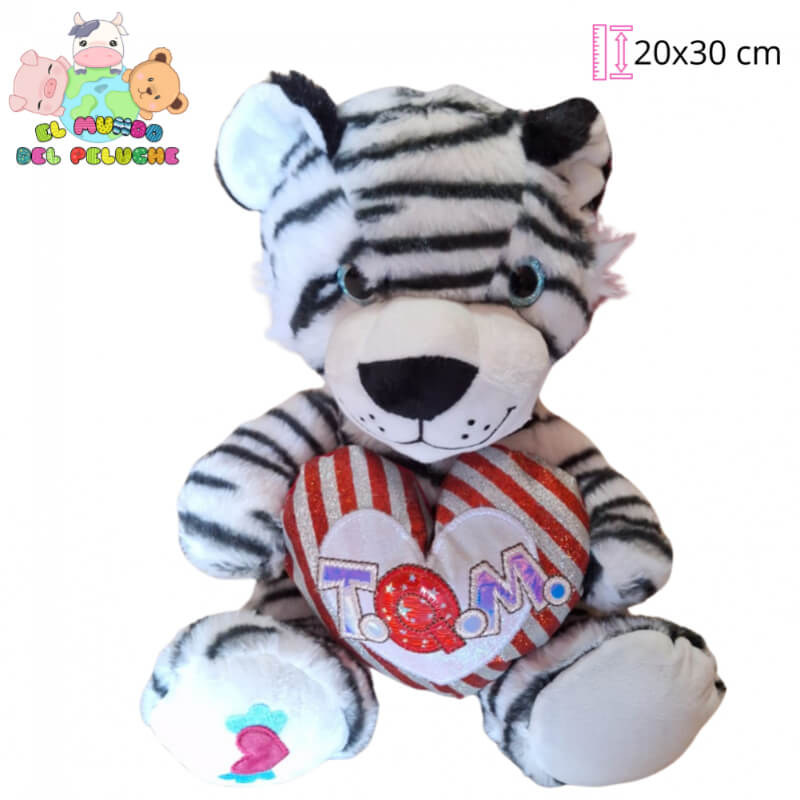Oso de Peluche | Boon #2 con Corazón | 20x30 cm | El Mundo del Peluche