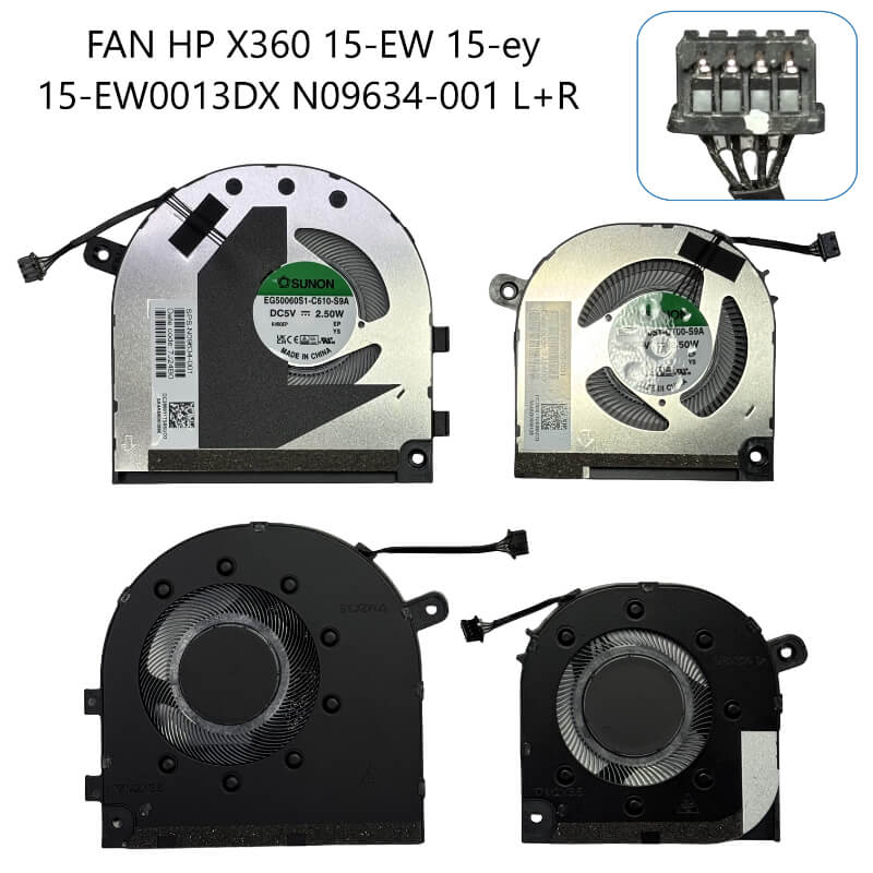 FAN HP X360 15-EW 15-ey 15-EW0013DX N09634-001 L+R