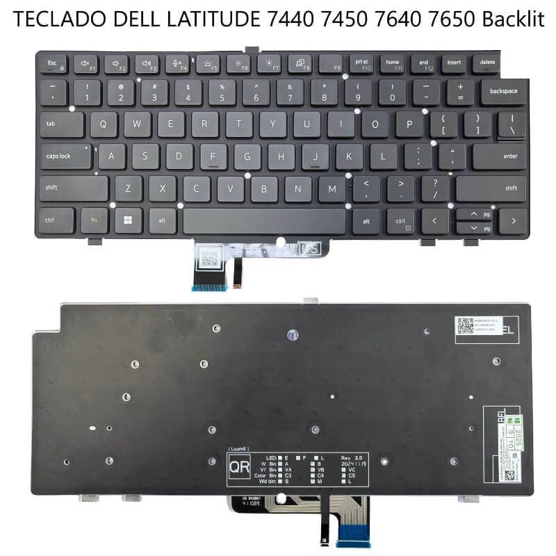 TECLADO DELL Latitude 7440 7450 7640 7650 Backlit
