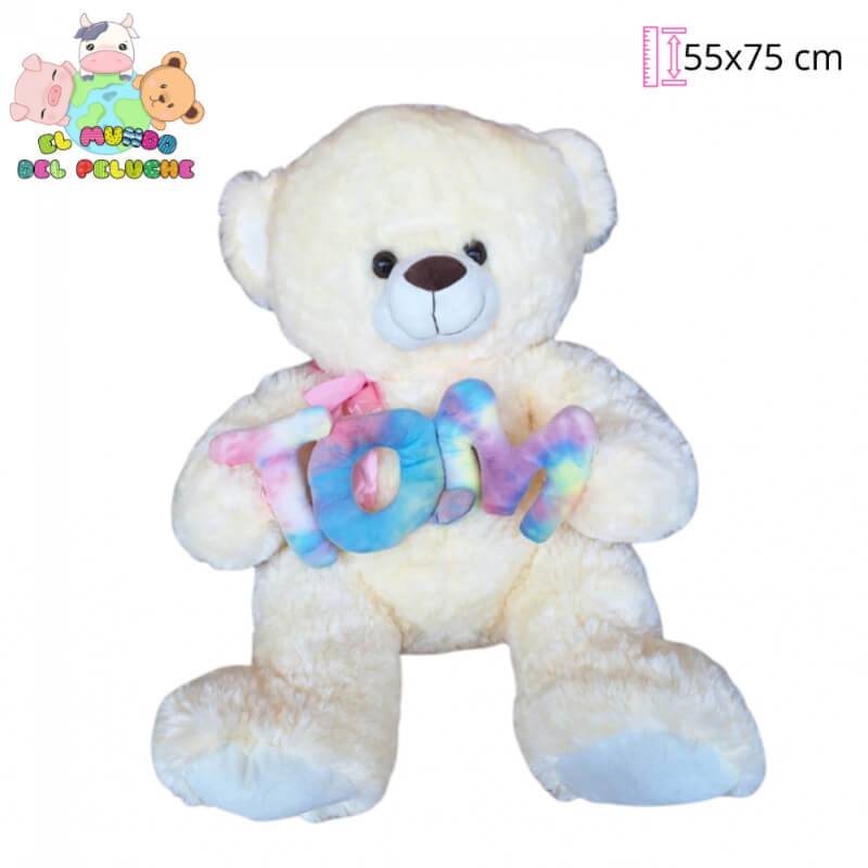 Oso de Peluche | Oso TQM Importación| 35x55 cm | El Mundo del Peluche