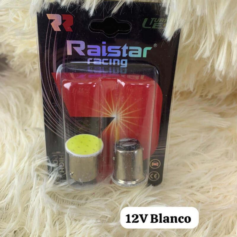 FOCO DE 2 PUNTOS S25 FIJO BLANCO 12V