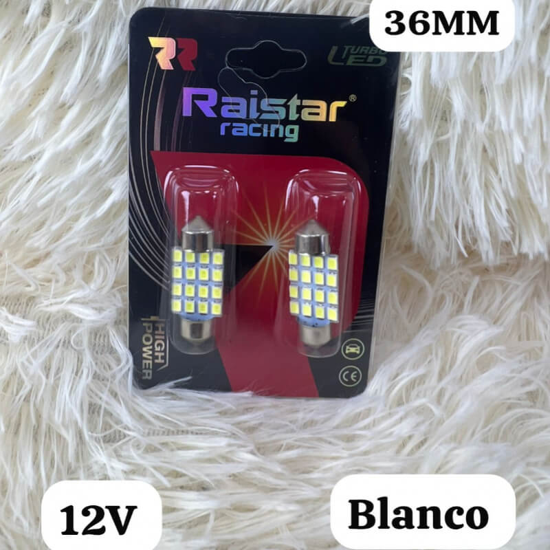FOCO DE SALON BLANCO 12v 36MM