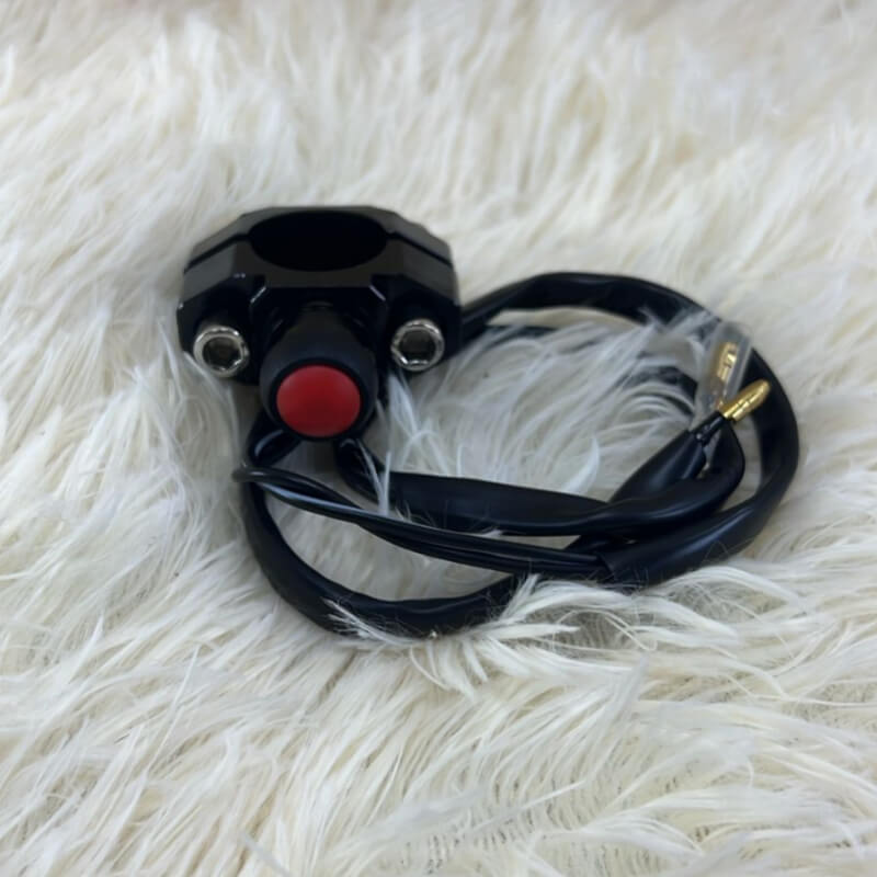 BOTON PULSADOR PARA MOTO NEGRO