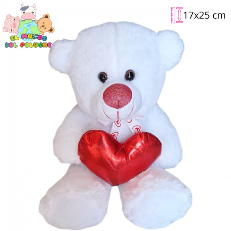 Oso de Peluche | Oso Dani #1 con Corazón | 17x25 cm | El Mundo del Peluche