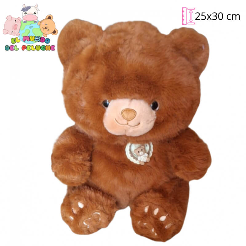 Oso de Peluche | Oso Castor Mediano | 25x30 cm | El Mundo del Peluche