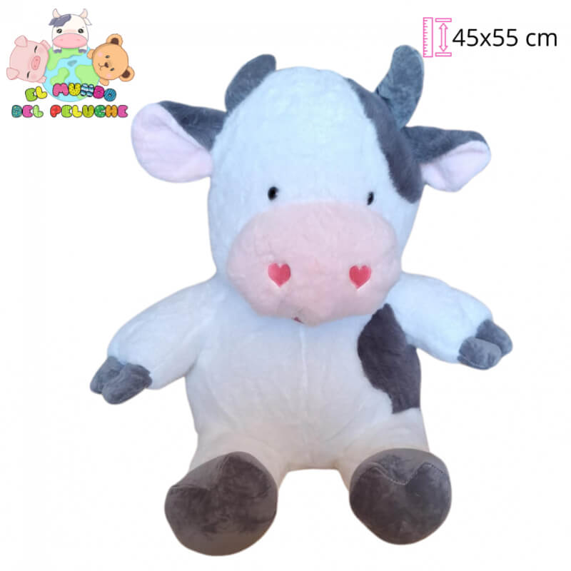 Peluche Vaca Love #4 | 45x55 cm | El Mundo del Peluche