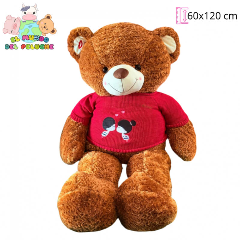Oso de Peluche | Oso Mawy #5 con Corazón | 60x120 cm | El Mundo del Peluche