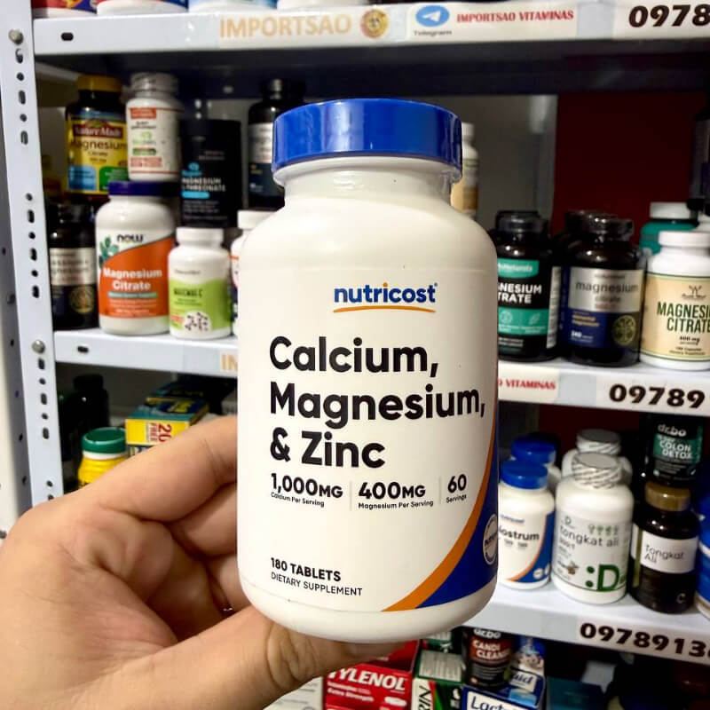 CALCIO MAGNESIO Y ZINC NUTRICOST