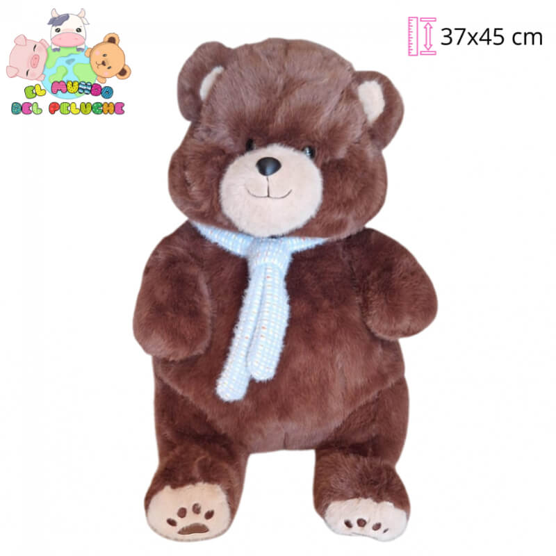 Oso con Corbata Tejida | 37 x 45 cm | El Mundo del Peluche