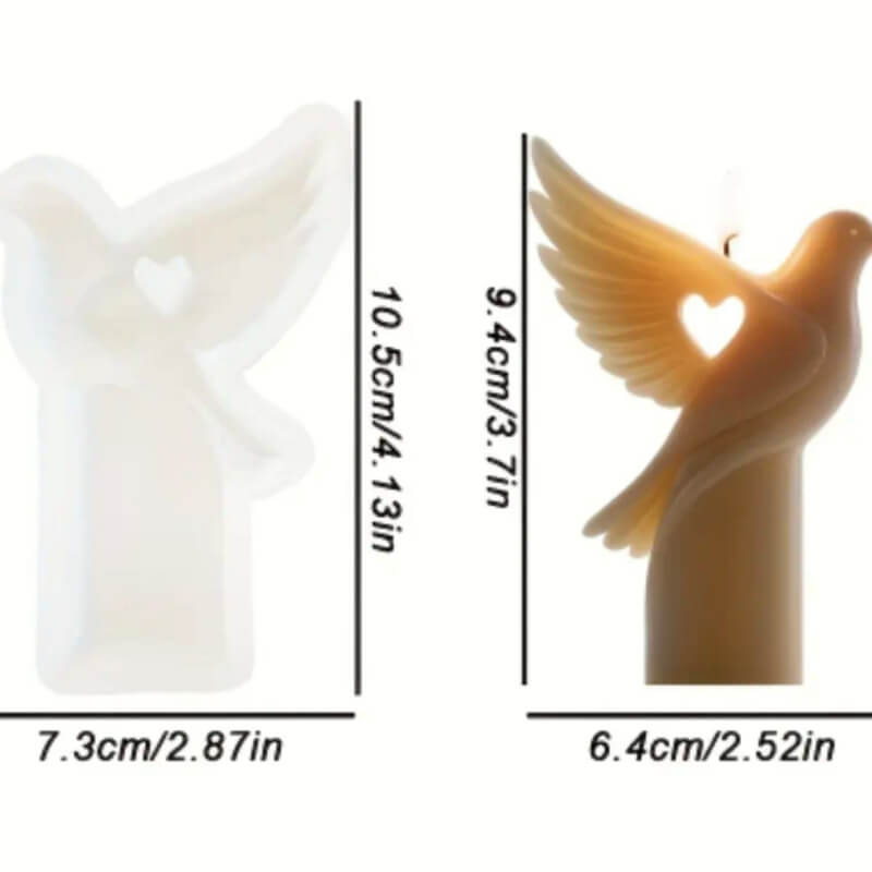 Moldes de silicona de Espíritu Santo (Palomas variadas) para uso en velas, jabones, resina, chocolate, cemento. (valores unitarios en la descripción)