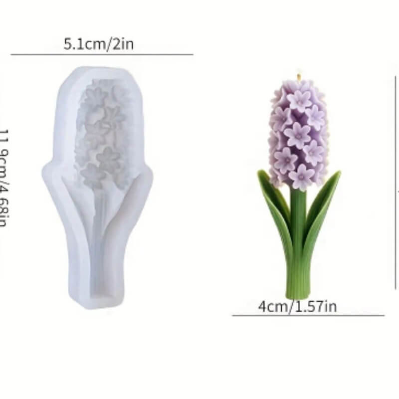 Moldes de silicona de Florales para uso en velas, jabones, resina, chocolate, cemento. (valores unitarios en la descripción)