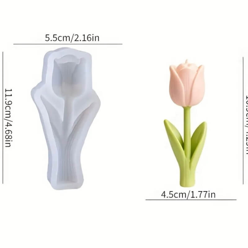 molde de Flor de tulipán