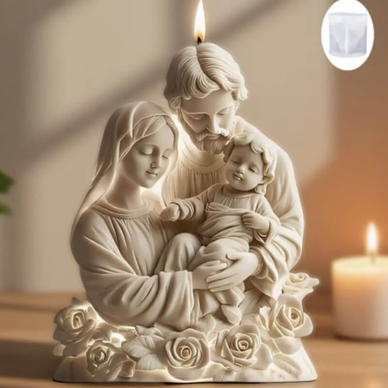 Molde de silicona de Sagrada Familia para uso en resina, cemento, velas, chocolate.