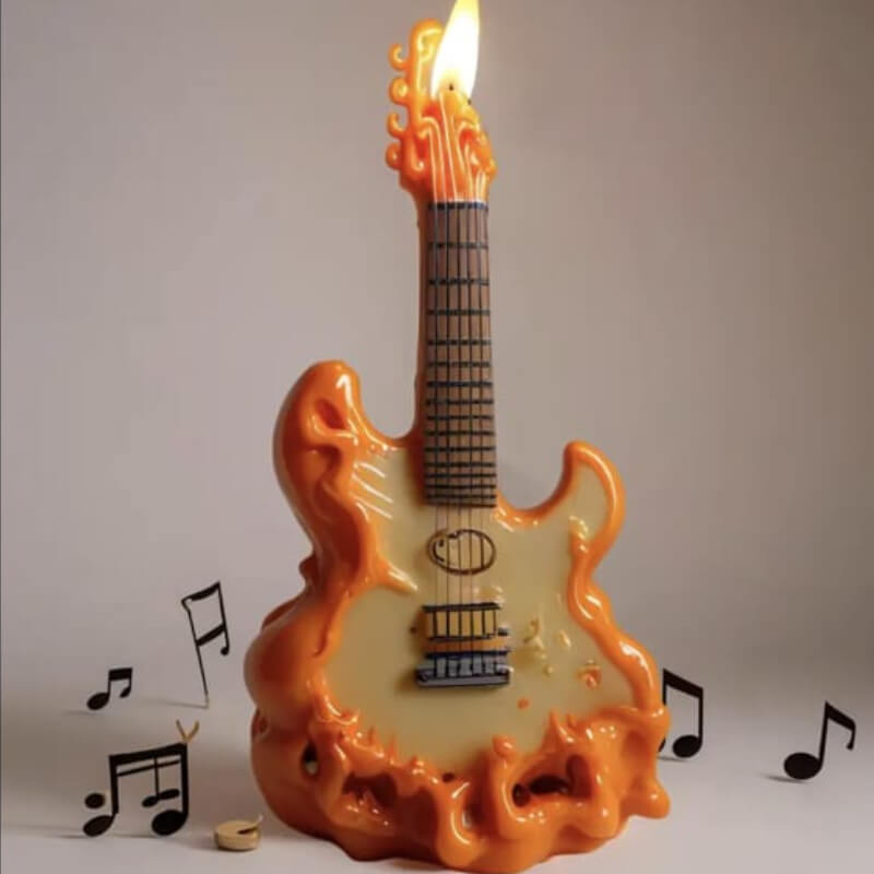 Moldes de silicona con diseño de Instrumentos Musicales para uso en Velas, Jabones, resina, chocolate o yeso. (valores unitarios en la descripción)