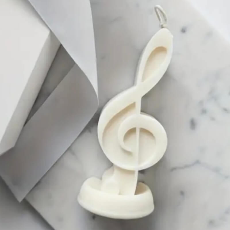 Moldes de silicona con diseños de Instrumentos y Notas Musicales para uso en Velas, Jabones, chocolate. (precio unitario en la descripción)