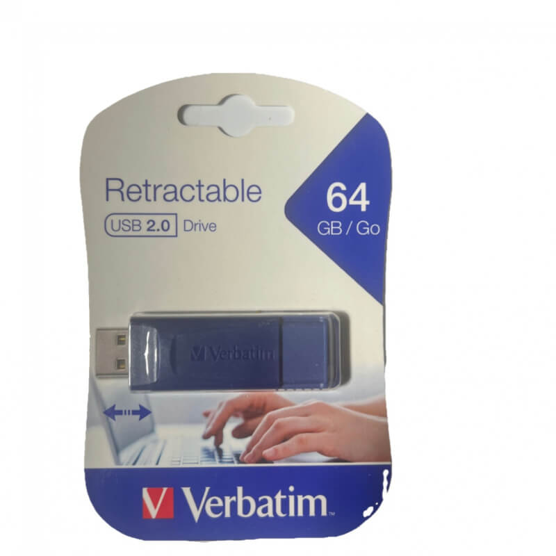 PENDRIVE MICROBAN SLIDER 64 GB VERBATIM