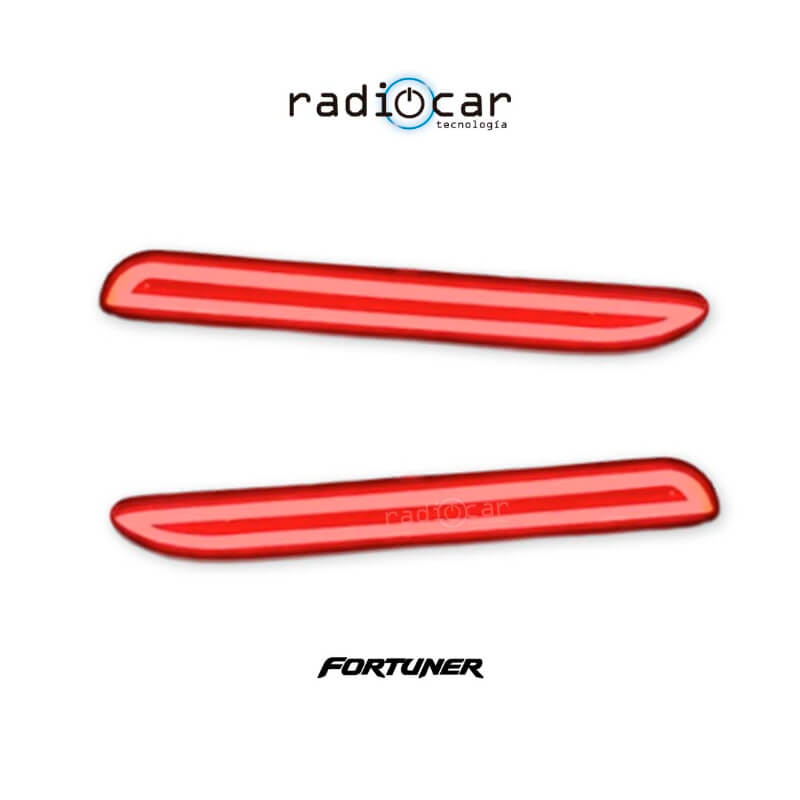 Guias Led Posterior Toyota Fortuner guardachoque