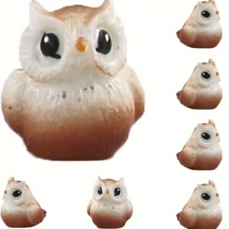 Molde de silicona con diseño de Mini Búhos para uso en Velas, jabón, yeso, chocolate, resina.