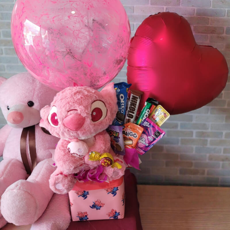 DULCE COMPAÑÍA | Stitch Rosa & Corazón Gigante