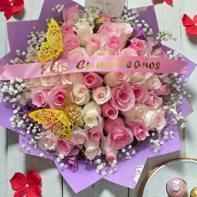 CELEBRACIÓN LILA | Rosas & Detalles de Cumpleaños