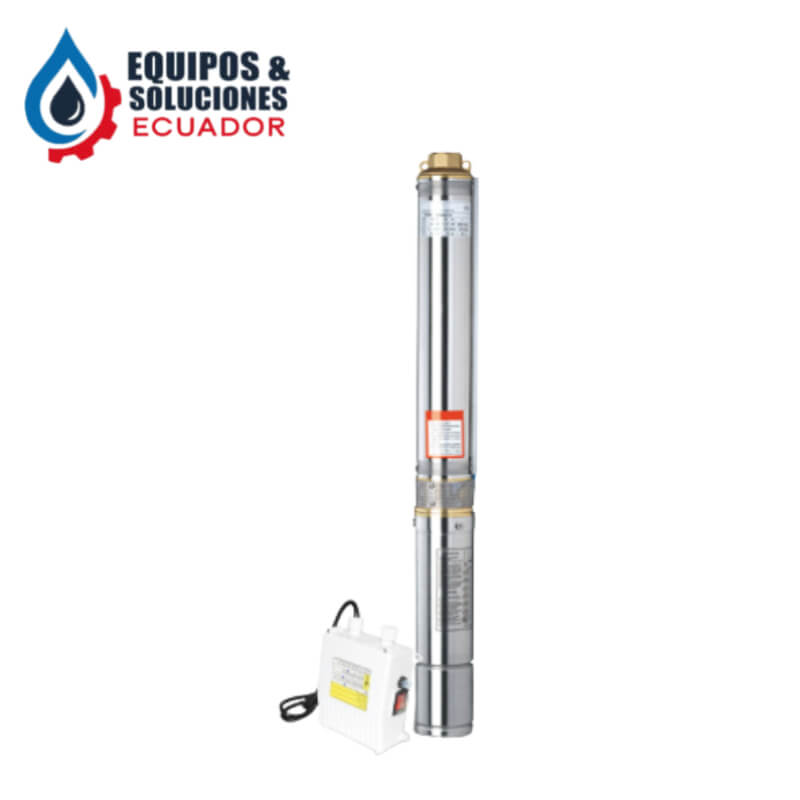 Bomba Sumergible 2 HP tipo lápiz de 1 1/4 pulgada 220 voltios Leo| Equipos & Soluciones Ecuador