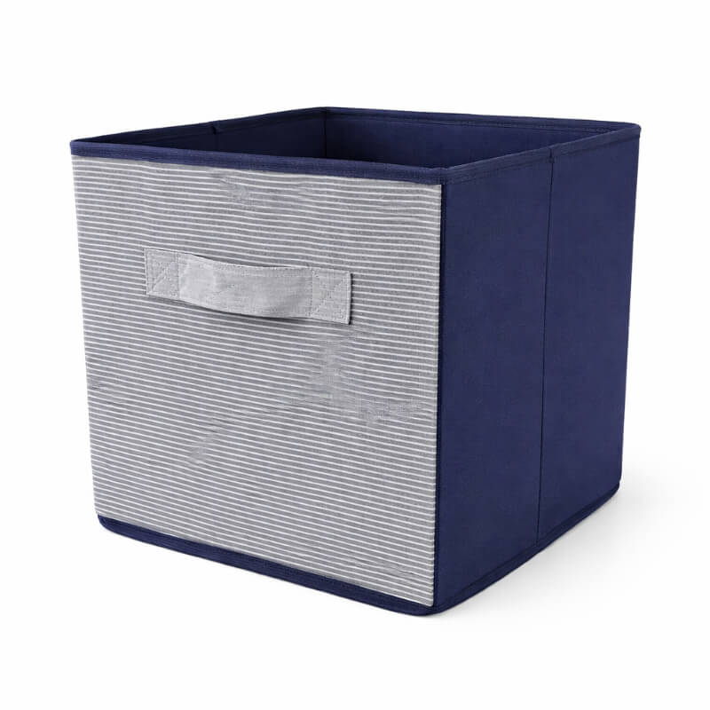 Caja Organizadora Rayas Azul Marino