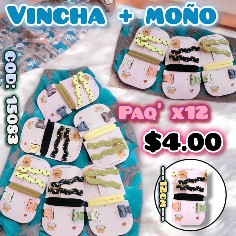 vincha + moño