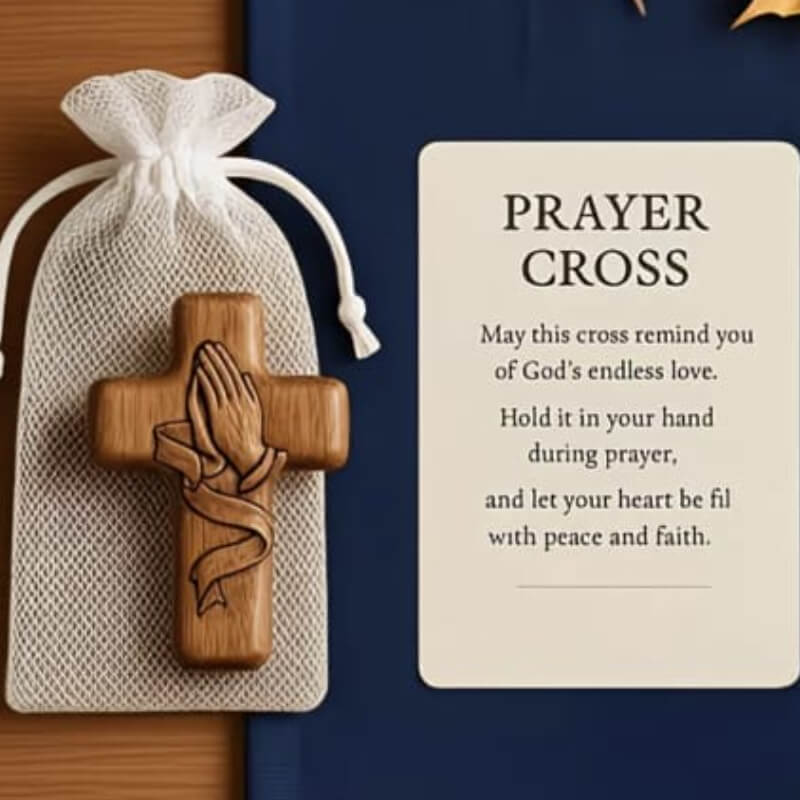 Molde de silicona con deseño de Cruz con manos rezando para uso en Velas, chocolate, resina, yeso.