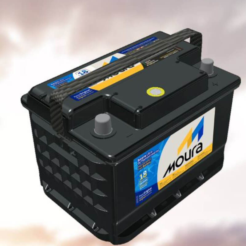BATERIA MOURA CAJA 42 13 PLACAS 48 AMPERIOS POLARIDAD DERECHA (- +)