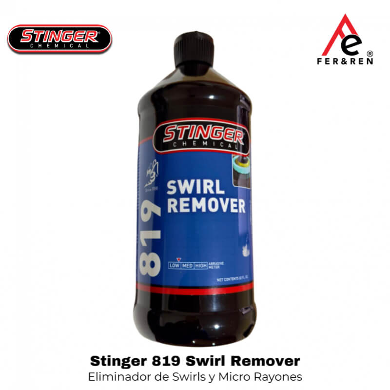 Pulimento de Acabado 32oz Stinger 819 Swirl Remover | Eliminador de Swirls y Micro Rayones