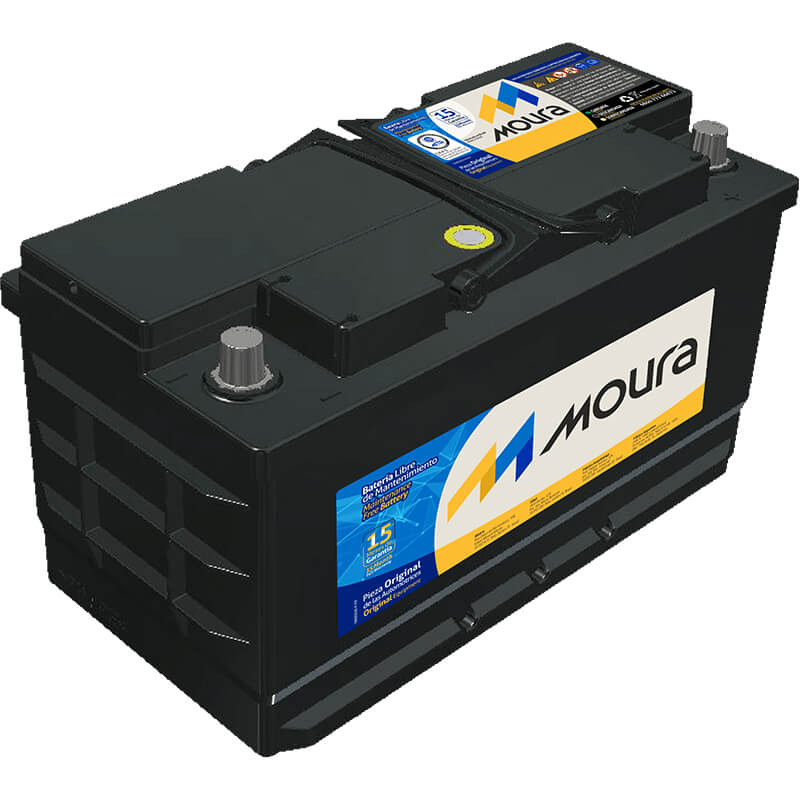 BATERIA MOURA CAJA 49 CON 21 PLACAS 100 AMPERIOS POLARIDAD DERECHA (+ -)