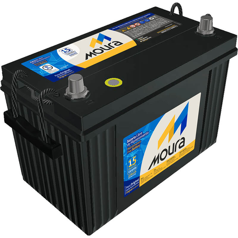 BATERIA MOURA CAJA 27D CON 17 PLACAS 90 AMPERIOS POLARIDAD DERECHA (+ -)