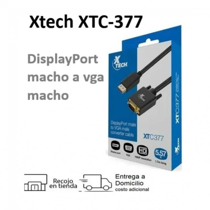 ADAPTADOR XTECH CBL DIS PT M TO VGA M XTC377