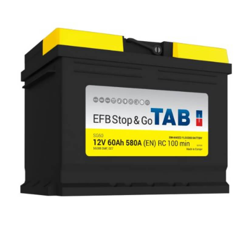 Batería TAB EFB 55 60AH Start Stop EFB Stop&Go (+ -)