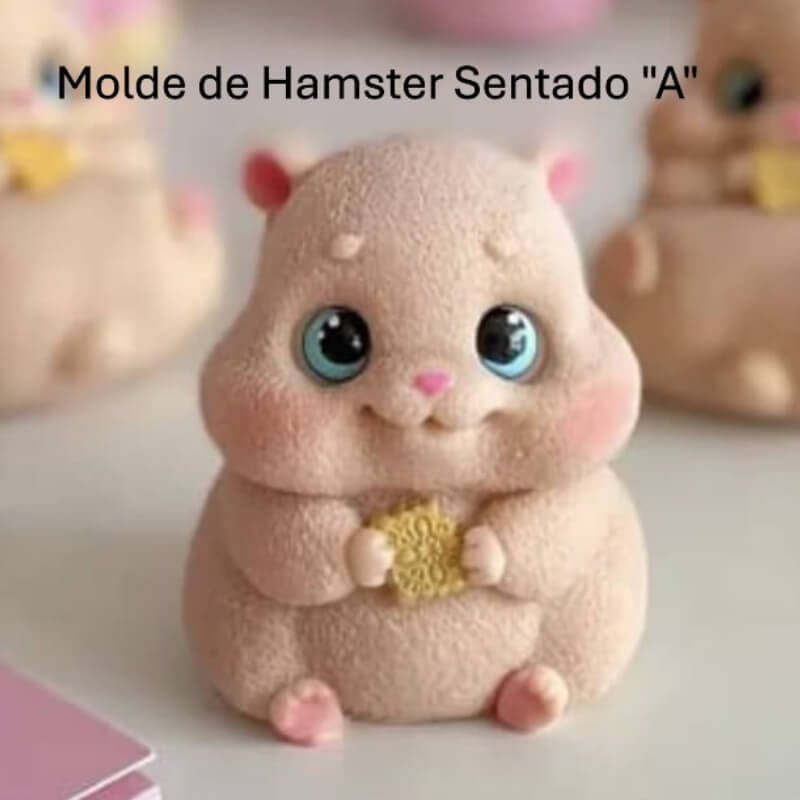 Molde Hámster Sentado 