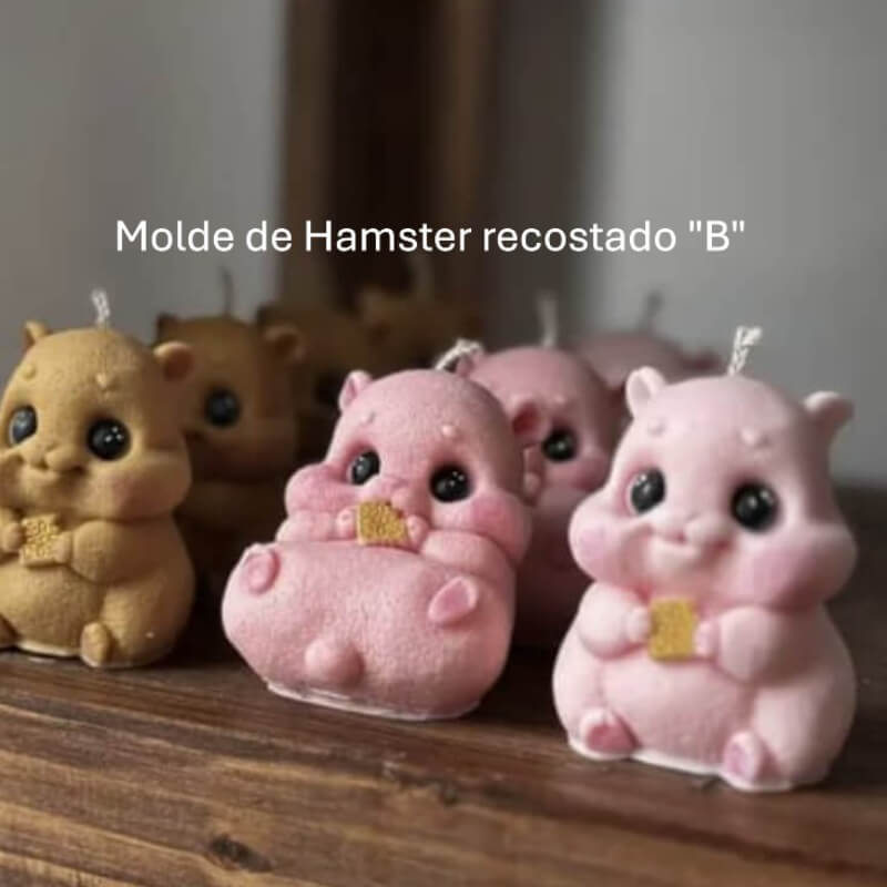 Molde de Hámster Recostado 
