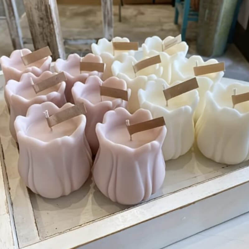 Moldes de silicona con diseño Tulipán