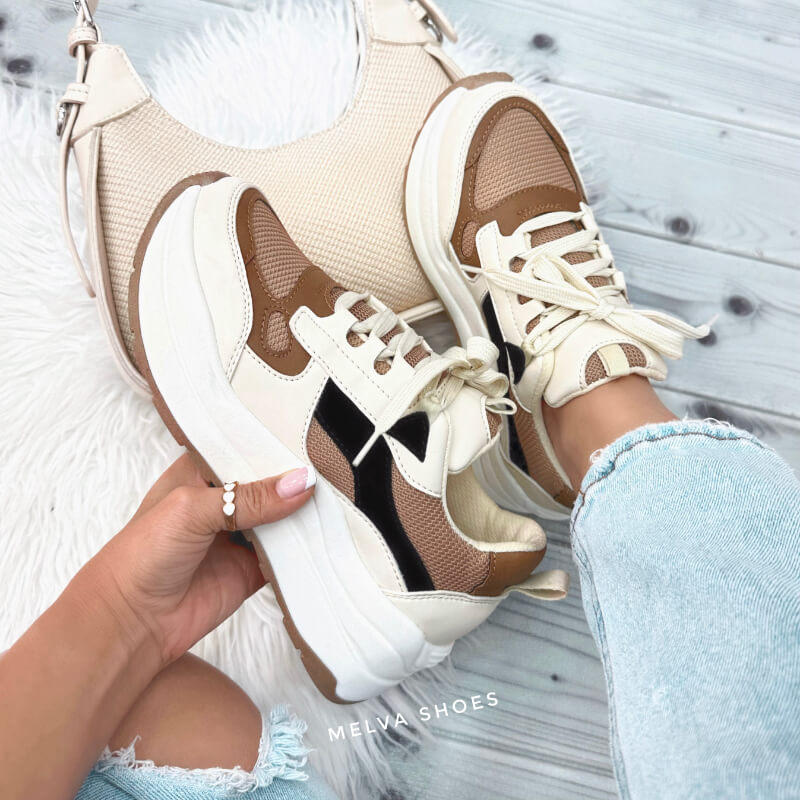 Sneaker Chunky Café