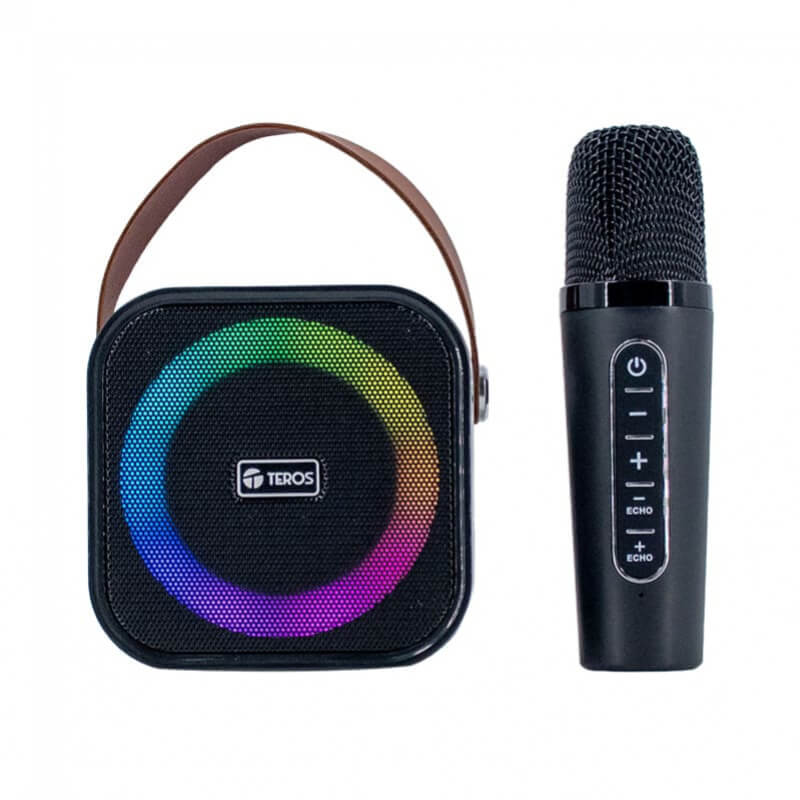 PARLANTE TEROS/TE-6013N CON MICROFONO /POTENCIA 10W KARAOKE /BT 5.4