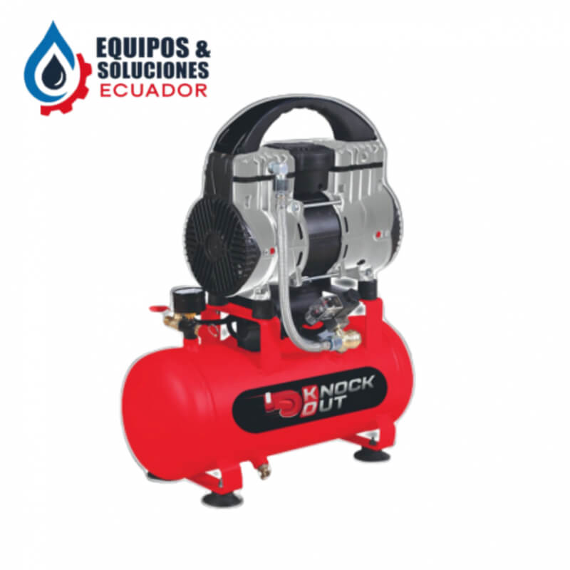 Compresor 1.5 HP 9LTS sin aceite 1100W KNOCK OUT| Equipos & Soluciones Ecuador
